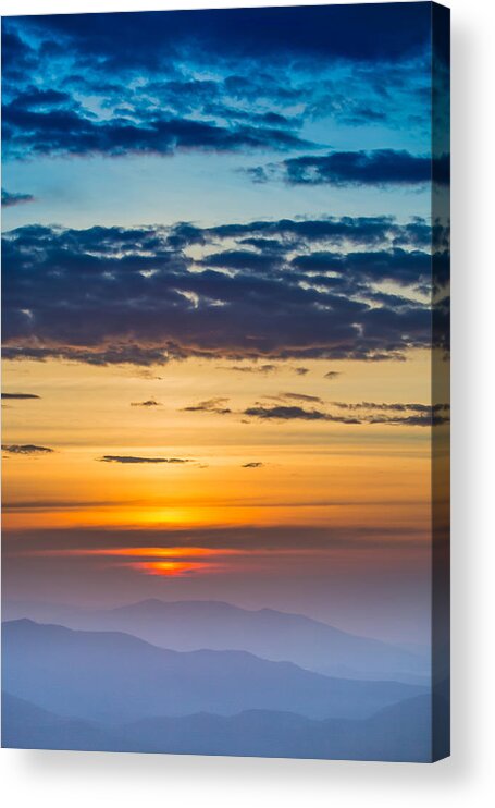 Mountain Acrylic Print featuring the photograph Brink by Jim Neal