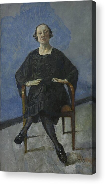 19th Century Art Acrylic Print featuring the painting Naima Wifstrand, the Actress by Christian Krohg