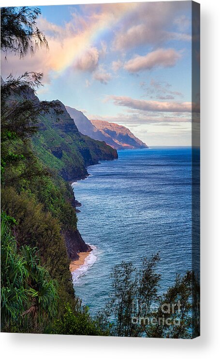 Hawaii Acrylic Print featuring the photograph Napali Coastline by Anthony Michael Bonafede