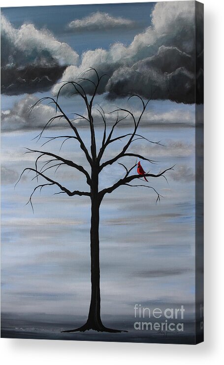Tree Acrylic Print featuring the painting Nature's Power by Stacey Zimmerman