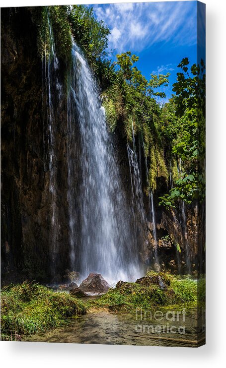 Croatia Acrylic Print featuring the photograph Nature's Shower by Hannes Cmarits