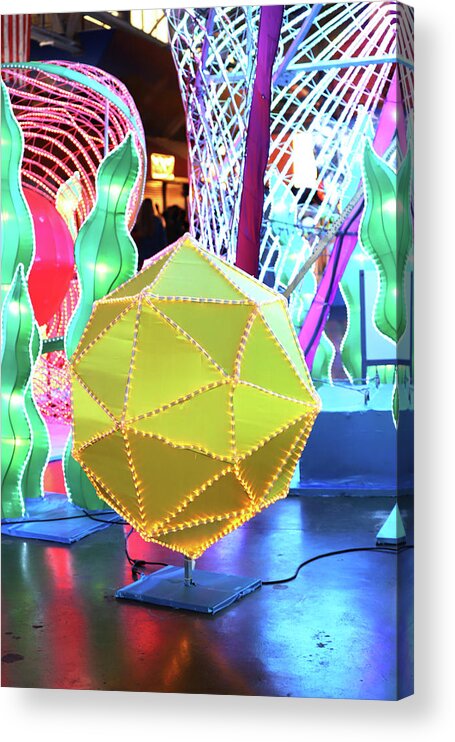 New York State Chinese Lantern Festival Acrylic Print featuring the photograph New York State Chinese Lantern Festival 32 by David Stasiak