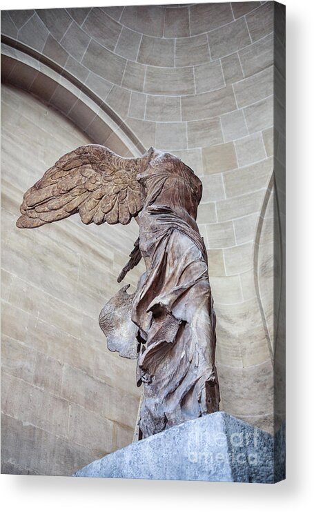 Acropolis Acrylic Print featuring the photograph The Winged Victory of Samothrace by Patricia Hofmeester
