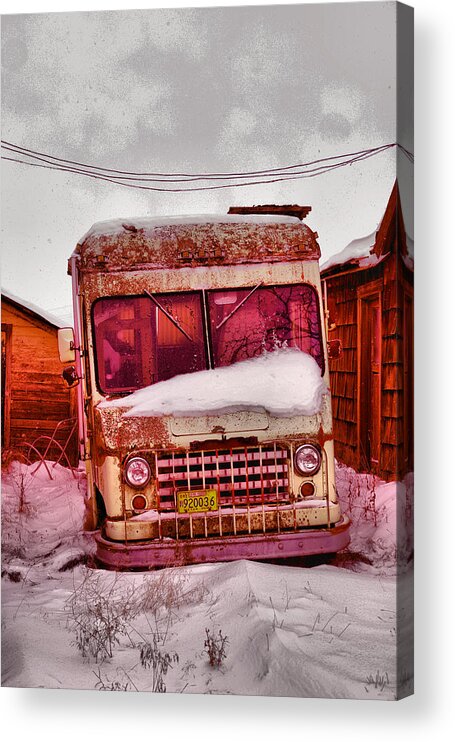 Van Acrylic Print featuring the photograph No more deliveries by Jeff Swan