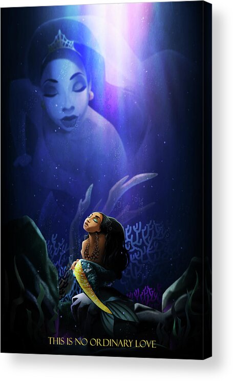 Sade Acrylic Print featuring the digital art No Ordinary Love by Nelson Dedos Garcia