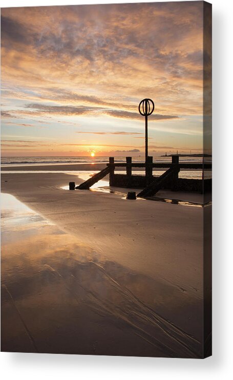 Aberdeen Acrylic Print featuring the photograph November Sunrise - Portrait by Veli Bariskan