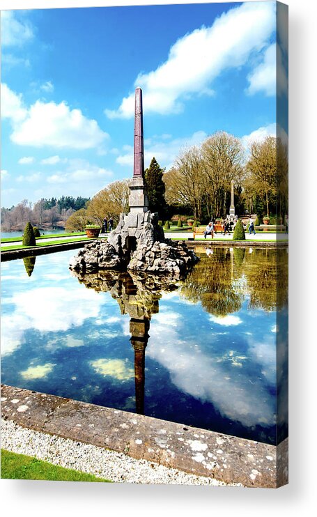 Blenheim Palace Acrylic Print featuring the photograph Obelisk by Greg Fortier