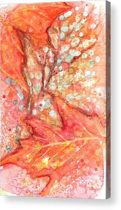 Autumn Acrylic Print featuring the painting October Glory Maple by Ashley Kujan