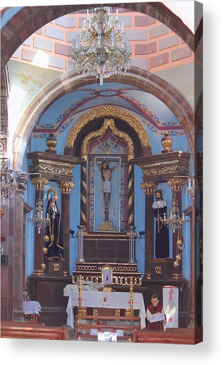 Church Acrylic Print featuring the photograph Of Faith Mexico by Cathy Anderson