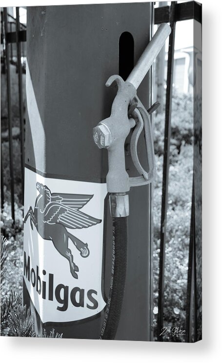 Old Gas Pump Acrylic Print featuring the photograph Old Gas Pump by Zach Johanson