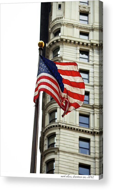  Acrylic Print featuring the photograph old Glory by Mark Alesse