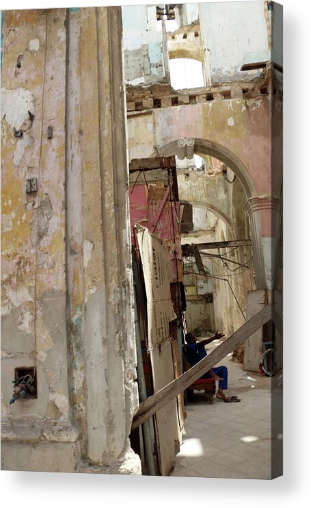 Decay Acrylic Print featuring the photograph Old Havana by Laura Davis