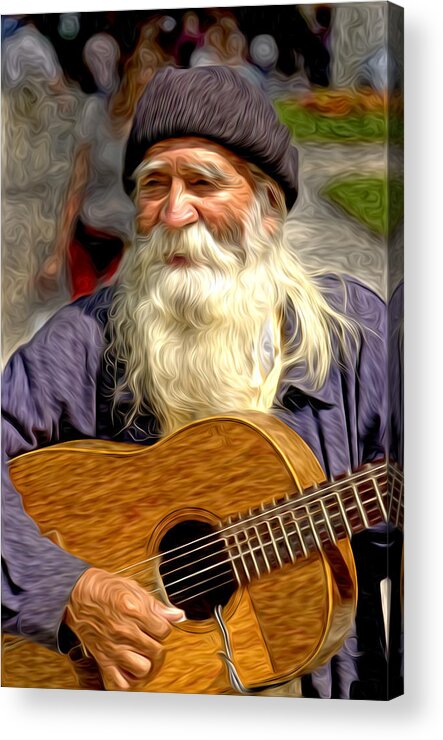 Old Man Acrylic Print featuring the photograph Old Man - 5 as art by Larry Mulvehill