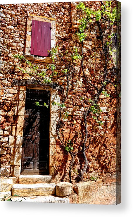 Provence Acrylic Print featuring the photograph Old Stone House in Provence by Olivier Le Queinec