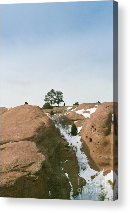 Red Rocks Park Acrylic Print featuring the photograph On Top of The Rock by Ana V Ramirez