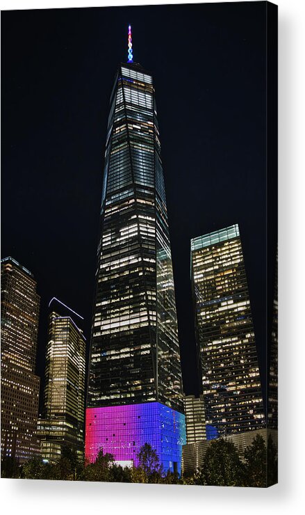 Architecture Acrylic Print featuring the photograph One World Trade Center by Mark Dodd