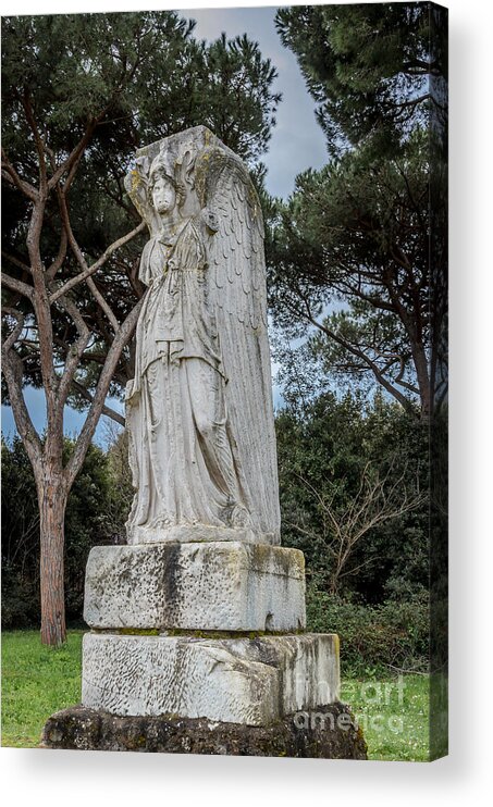Ostia Antica - Minerva As Victory Acrylic Print featuring the photograph Ostia Antica - Minerva as Victory by Debra Martz