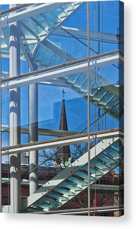 Overture Center Acrylic Print featuring the photograph Overture Center Madison Wisconsin by Steven Ralser