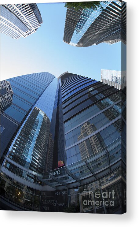 Price Waterhouse Coopers Acrylic Print featuring the photograph P W C in Atlanta by David Bearden