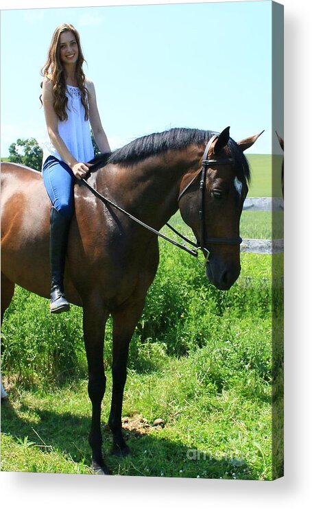  Acrylic Print featuring the photograph Paige-Lacey26 by Life With Horses