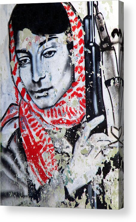 Aida Camp Acrylic Print featuring the photograph Palestinian Icon by Munir Alawi