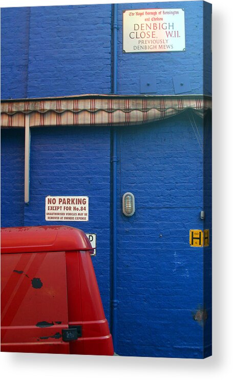Jez C Self Acrylic Print featuring the photograph Park thee not by Jez C Self