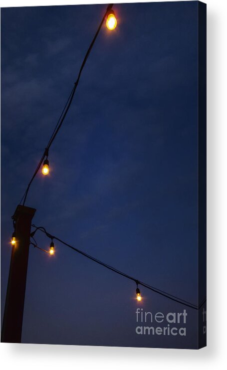 Lights Acrylic Print featuring the photograph Party on the Deck by Margie Hurwich
