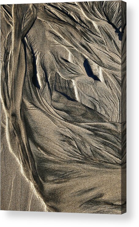 Patterns Acrylic Print featuring the photograph Patterns in the Sand by John Christopher