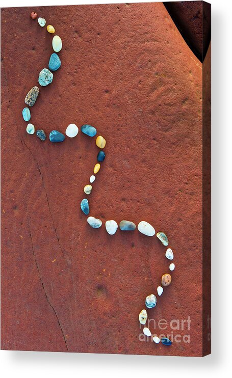 Pebbles Acrylic Print featuring the photograph Pebbled by Tim Gainey