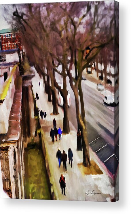 London Acrylic Print featuring the digital art Perspective by Nicky Jameson