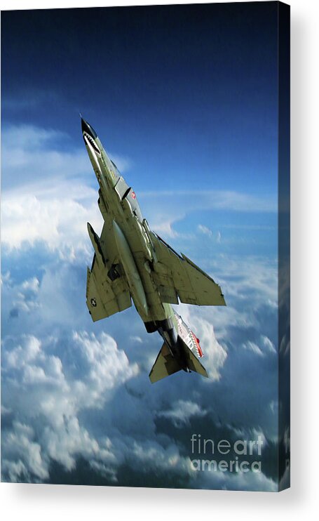 F-4 Acrylic Print featuring the digital art Phantom Power Out by Airpower Art