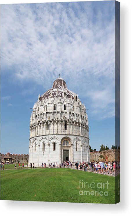 Prott Acrylic Print featuring the photograph Pisa Italy 3 by Rudi Prott