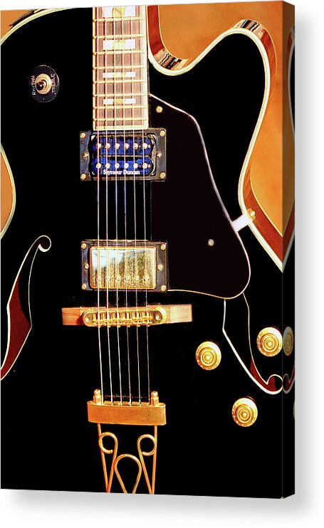 Guitar Acrylic Print featuring the photograph Play Them Blues by Barry Jones
