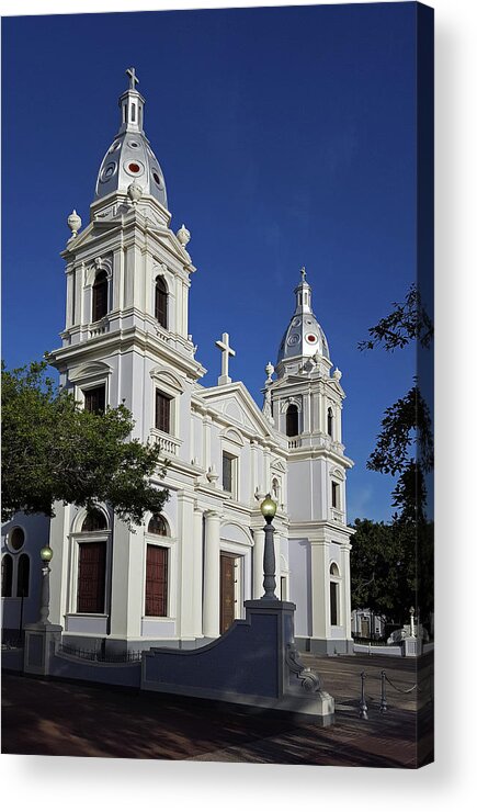 Ponce Acrylic Print featuring the photograph Ponce Cathedral by Guillermo Rodriguez