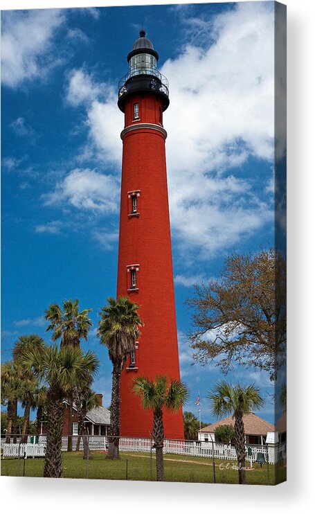Lighthouse Acrylic Print featuring the photograph Ponce Inlet Lighthouse by Christopher Holmes