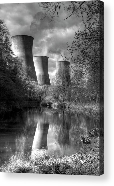 Bw Acrylic Print featuring the photograph Power Station by David French