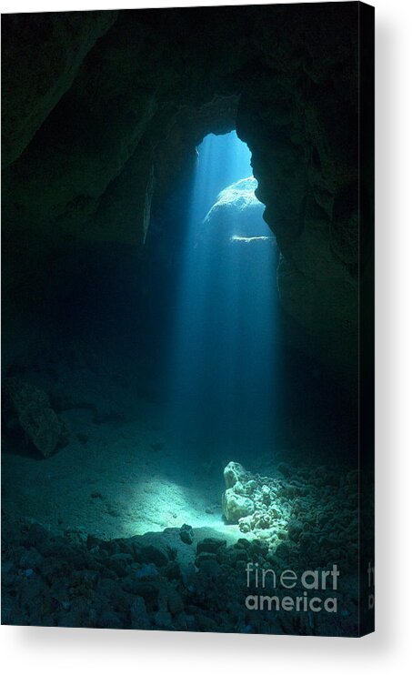 Lava Cavern Acrylic Print featuring the photograph Prayer Room by Aaron Whittemore