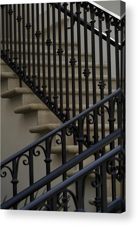 Photography Acrylic Print featuring the photograph Rails 2 by Tom Rickborn