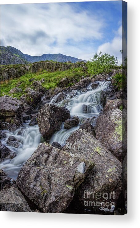 Snowdonia National Park Acrylic Print featuring the photograph Rapids of Snowdonia by Ian Mitchell