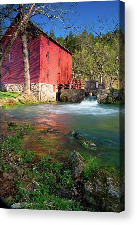 Missouri Acrylic Print featuring the photograph Red Mill by Steve Stuller