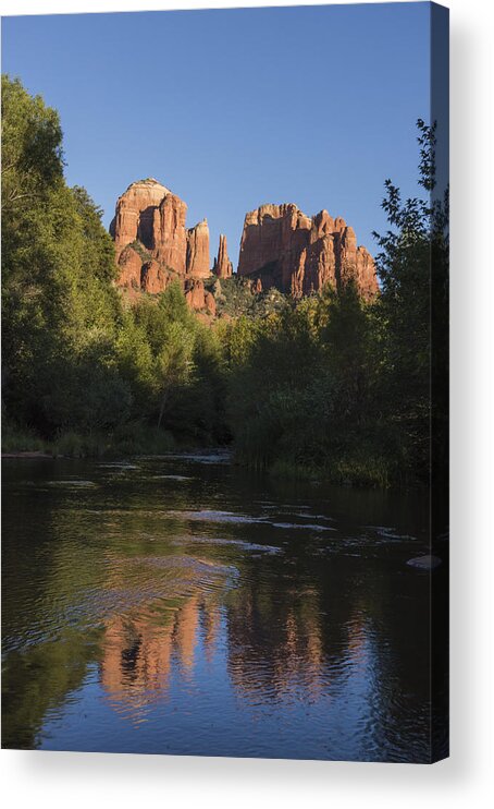 Sedona Acrylic Print featuring the photograph Red Rock Reflections by Laura Pratt