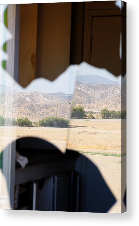 Darin Volpe Abandoned Acrylic Print featuring the photograph Reflection - Santa Barbara County, California by Darin Volpe