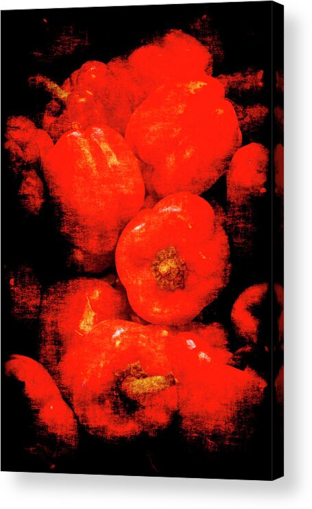 Renaissance Acrylic Print featuring the photograph Renaissance Red Peppers by Jennifer Wright