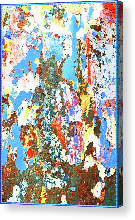 Paint Acrylic Print featuring the digital art Repaint Abstract by JustJeffAz Photography
