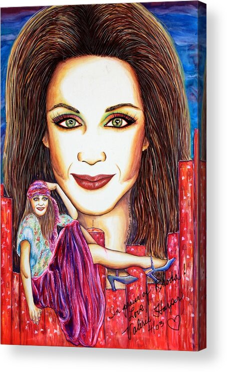 Actress Acrylic Print featuring the mixed media Rho by Joseph Lawrence Vasile