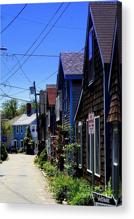 Rockport Acrylic Print featuring the photograph Rockport Street by John Kenealy