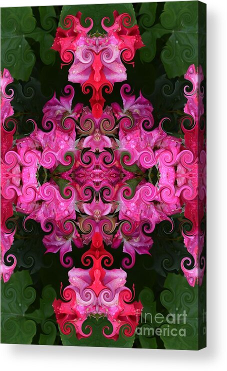 Rose Acrylic Print featuring the photograph Rose Abstract by Beverly Shelby