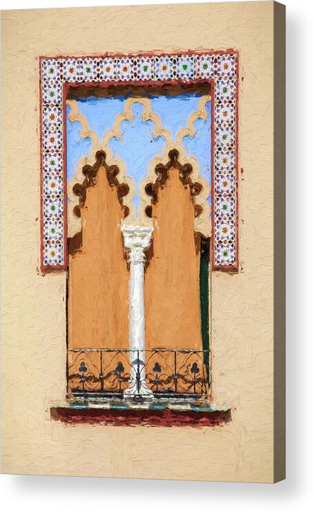 David Letts Acrylic Print featuring the painting Royal Window by David Letts