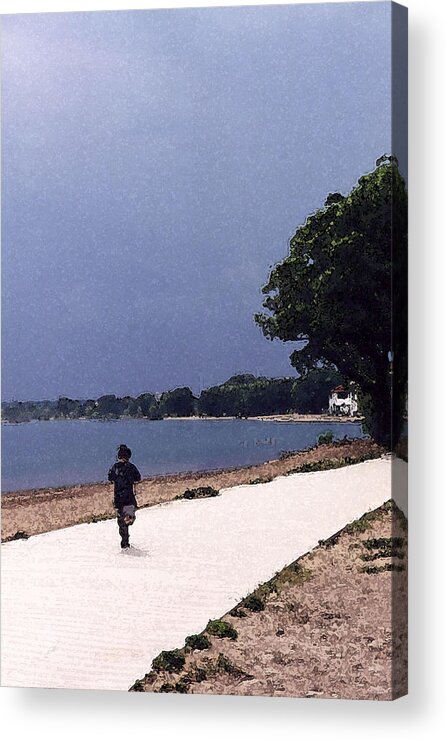 Beach Acrylic Print featuring the photograph Running WC by Lyle Crump