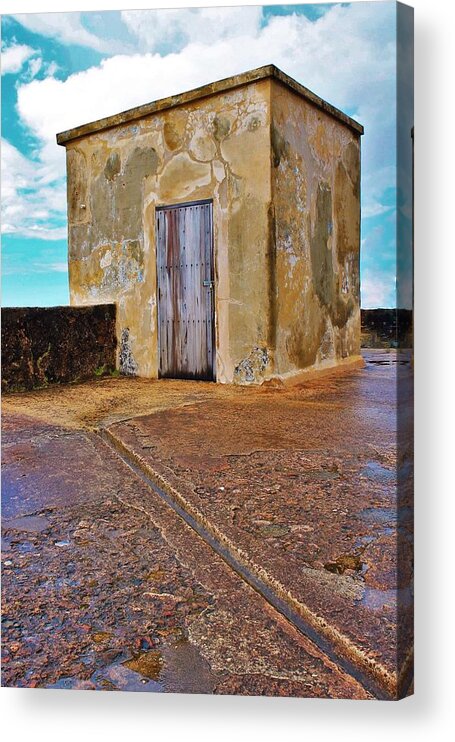 Bathroom Acrylic Print featuring the photograph Runoff by Karl Anderson